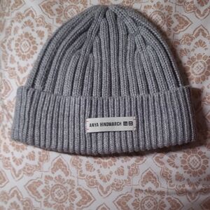 Anya Hindmarch Light Gray Knit Beanie